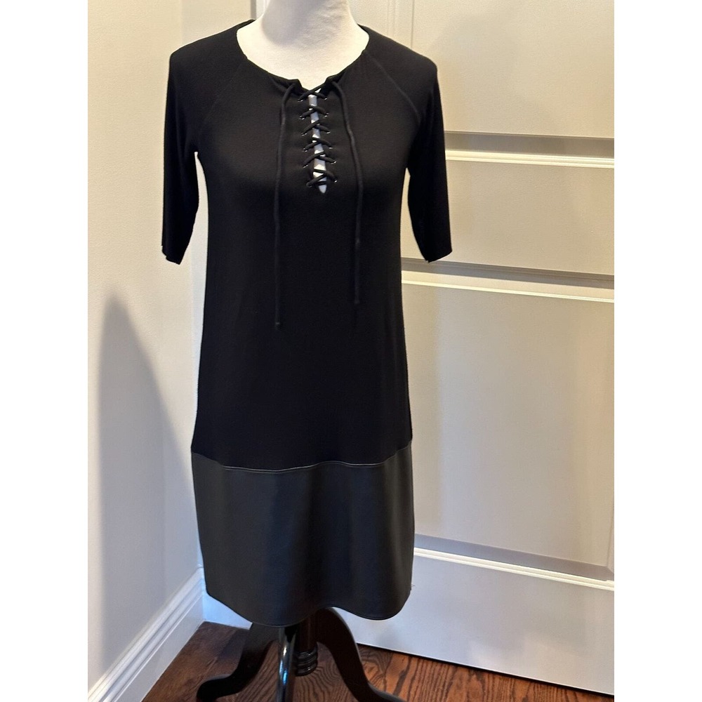 Pre-owned BAILEY 44 Black Jersey Dress Shift SZ M